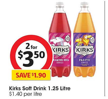 Kirks Soft Drink 1.25 Litre