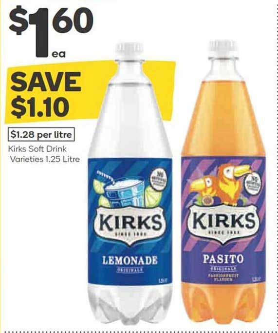 Kirks Soft Drink Varieties