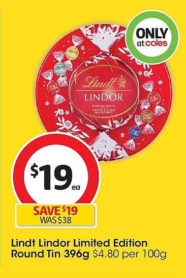 Lindt Lindor Limited Edition Round Tin