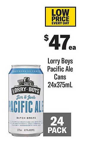 Lorry Boys Pacific Ale Cans