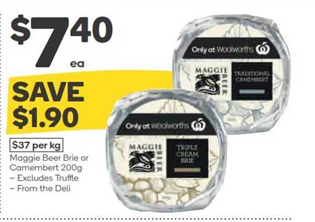 Maggie Beer Brie or Camembert 200g