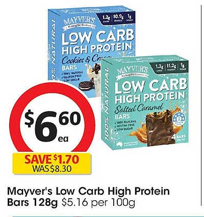 Mayver's Low Carb High Protein Bars