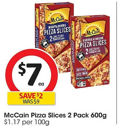 McCain Pizza Slices 2 Pack