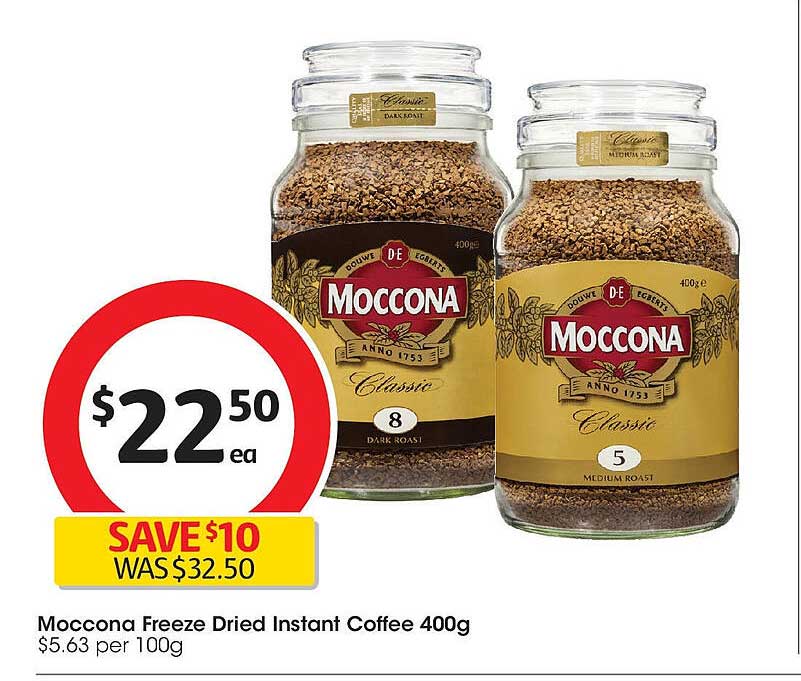 Moccona Freeze Dried Instant Coffee 400g