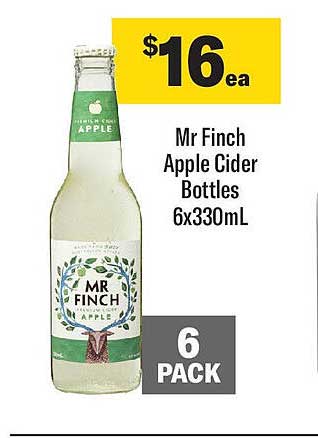 Mr Finch Apple Cider Bottles