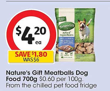 Nature's Gift Meatballs Dog Food