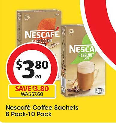 Nescafé Coffee Sachets 8 Pack-10 Pack