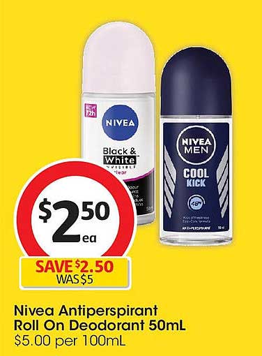 Nivea Antiperspirant Roll On Deodorant