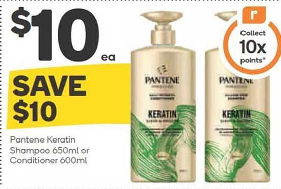 Pantene Keratin Shampoo or Conditioner