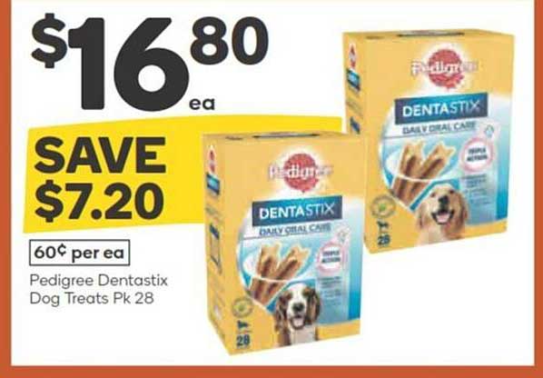 Pedigree Dentastix Dog Treats Pk 28