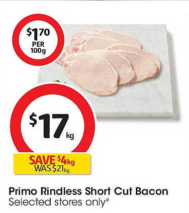 Primo Rindless Short Cut Bacon