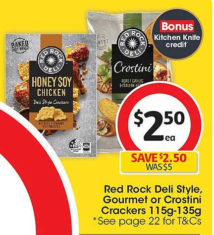 Red Rock Deli Style, Gourmet or Crostini Crackers