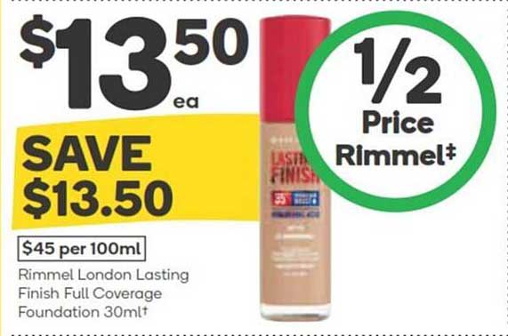 Rimmel London Lasting Finish Full Coverage Foundation