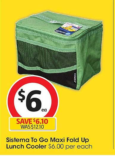 Sistema To Go Maxi Fold Up Lunch Cooler