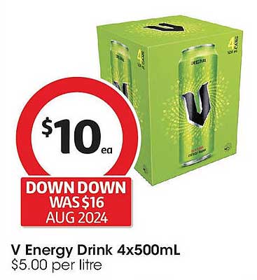 V Energy Drink 4x500mL