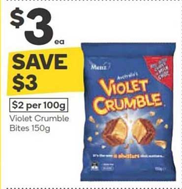 Violet Crumble Bites