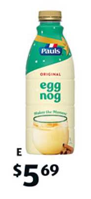 Pauls Original egg nog