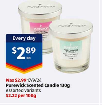 Purewick Scented Candle 130g