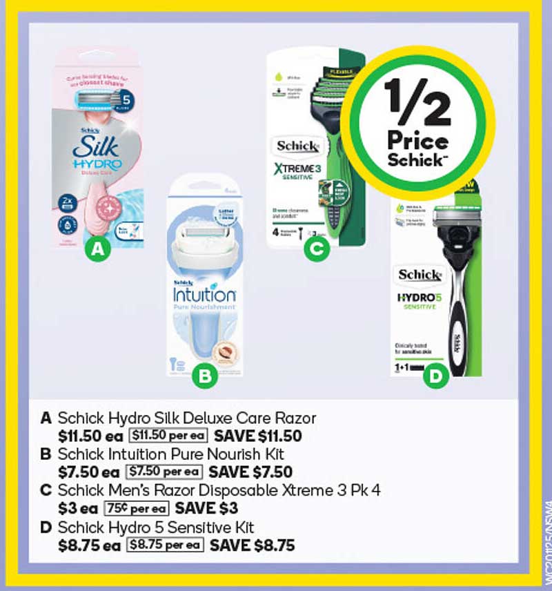 1/2 Price Schick™