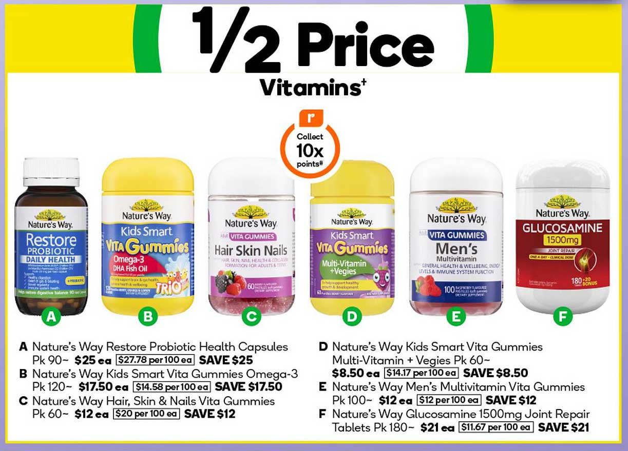 1/2 Price Vitamins