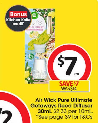 Air Wick Pure Ultimate Getaways Reed Diffuser