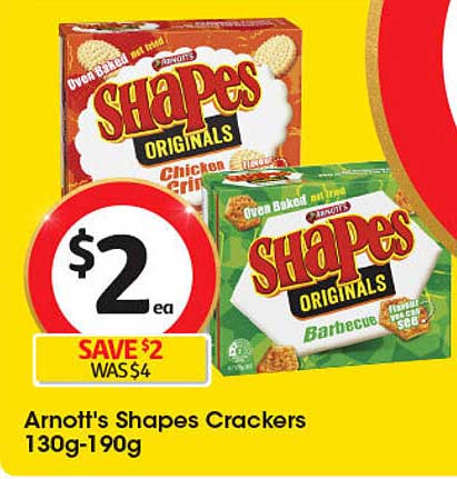 Arnott's Shapes Crackers