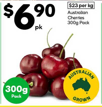 Australian Cherries 300g Pack