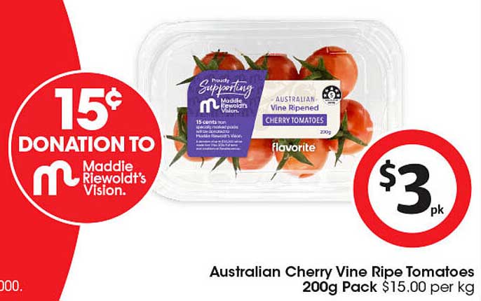 Australian Cherry Vine Ripe Tomatoes