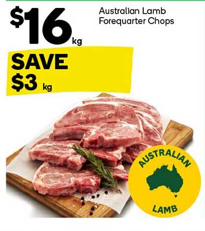 Australian Lamb Forequarter Chops