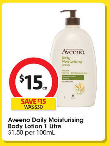 Aveeno Daily Moisturising Body Lotion 1 Litre