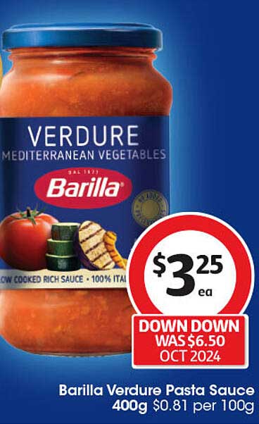 Barilla Verdure Pasta Sauce