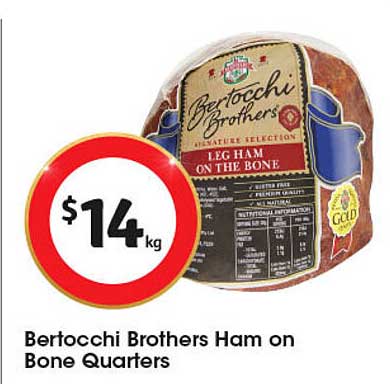 Bertocchi Brothers Ham on Bone Quarters