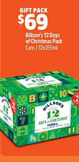 Billson's 12 Days of Christmas Pack