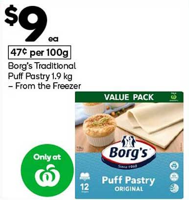 Borg's Traditional Puff Pastry