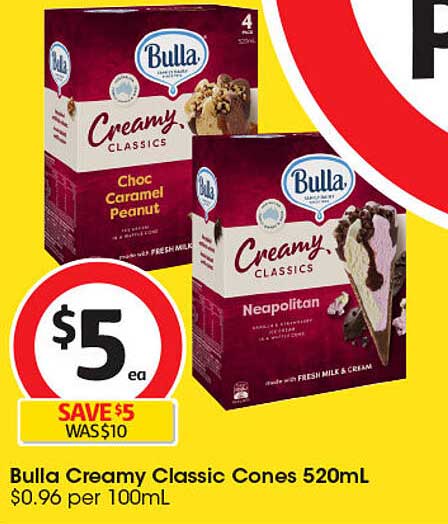 Bulla Creamy Classic Cones