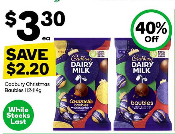 Cadbury Dairy Milk Baubles