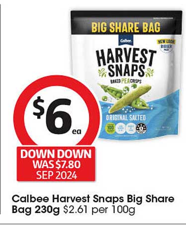 Calbee Harvest Snaps Big Share Bag