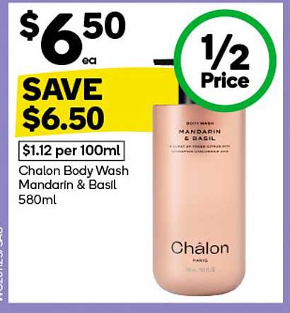 Chalon Body Wash Mandarin & Basil