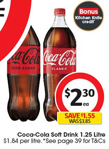 Coca-Cola Soft Drink 1.25 Litre