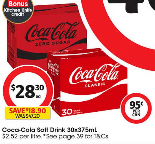 Coca-Cola Soft Drink 30x375mL