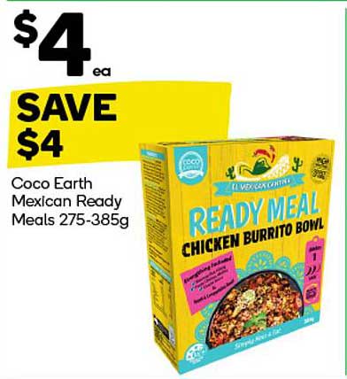 Coco Earth Mexican Ready Meals