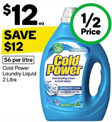 Cold Power Laundry Liquid 2 Litre