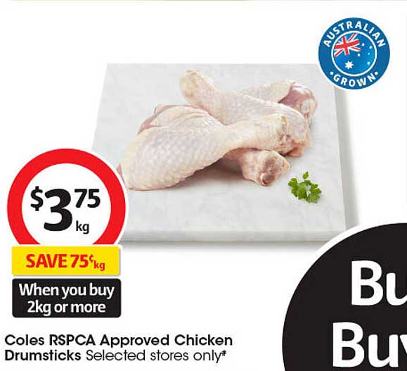 Coles RSPCA Approved Chicken Drumsticks