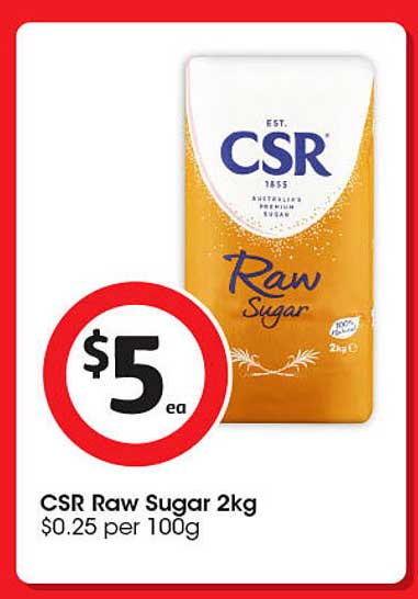 CSR Raw Sugar 2kg