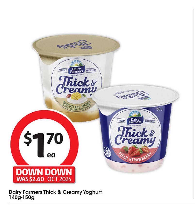 Dairy Farmers Thick & Creamy Yoghurt