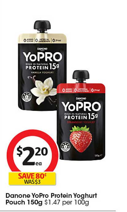 Danone YoPRO Protein Yoghurt Pouch