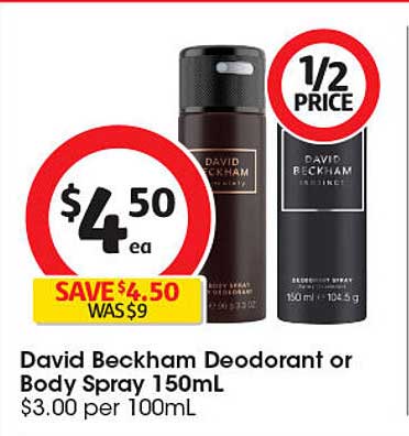 David Beckham Deodorant or Body Spray