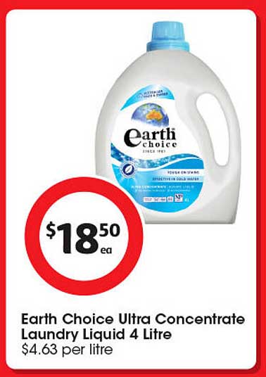 Earth Choice Ultra Concentrate Laundry Liquid