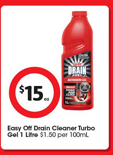 Easy Off Drain Cleaner Turbo Gel