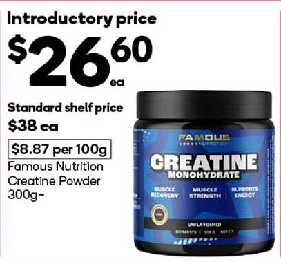 Famous Nutrition Creatine Powder